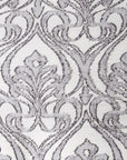 Nicole - Queen Damask Comforter Set Set of 3 - Gray