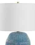 Elysia - Textured Table Lamp - Blue