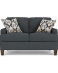 Moxy - Fabric Loveseat, T-Shaped Seat Cushion, Rounded Mailbox Arms
