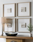 Studying Sepia - Hand Painted Canvases (Set of 4) - Light Brown