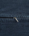 Cotton Canvas - King Stonewashed Duvet Cover Set (Set of 3) - Denim