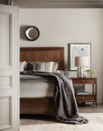 Archives - Two-Drawer Nightstand - Dark Brown
