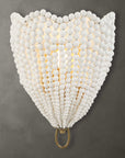 Biddeford - 1 Light Beaded Sconce - Gold / White