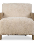 Jackson - Sheepskin Accent Chair - Light Brown