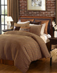 Clifton - Queen Comforter Set Set of 3 - Brown / Green / Cream