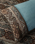 Rio Grande - Queen Duvet Cover Set Set of 7 - Brown