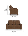 Dutch - Power Reclining Loveseat With Console, Power Headrest & Lumbar