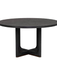 Waterfall - Round Dining Table - Deep Ebony