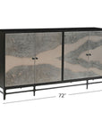 Caspar - Iron Sideboard - Black
