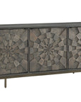 Adrienne - Server - Sandblasted Dark Brown & Antique Gold Metal