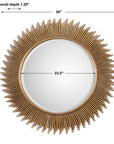 Marlo - Round Mirror - Gold