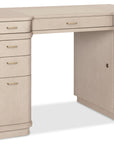 Marlowe - Knee-Hole Desk - Polished Limestone