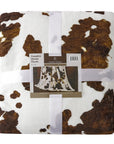 Campfire - Elsa Cowhide Campfire Sherpa Throw 6 Per Carton - Chocolate
