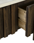 Cheers - Marble Console - Dark Brown