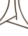 Mcgowan - Accent Table - Antique Brass / White Marble