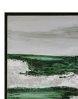 Emerald Horizon Framed Canvas - Green