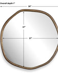 Ambrose - Indoor-Outdoor Round Mirror - Brass / Gold