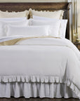 Lily - King Washed Linen Comforter Set Set of 3 - White