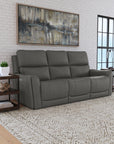 Carter - Power Reclining Sofa With Console & Power Headrests & Lumbar