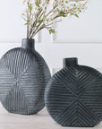Viewpoint - Aged Black Vases (Set of 2)