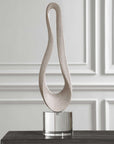 Oval Harmony - Sculpture - Gray