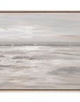 Silver Landscape Canvas Art - Gray