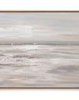 Silver Landscape Canvas Art - Gray