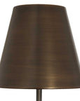 Jaycee - Dark Travertine Buffet Lamp - Brass / Gold / Gray