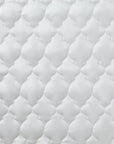 High Shine Satin - 21" x 34" Quatrefoil Quilt Pillow Sham Set (Set of 2) - White