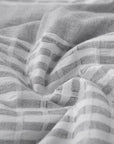 Lane - Queen Stripe Comforter Set Set of 3 - Gray