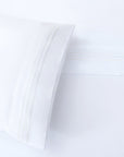 Border Embroidery - King Sheet Set Set of 4 - White
