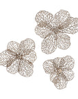 Abigail - Wall Art Trio Set of 3 - Pearl Silver