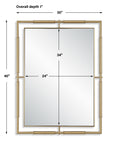 It's All Connected - Rectangle Brass Mirror