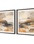 Cinnamon Shore - Framed Prints (Set of 2) - Dark Brown