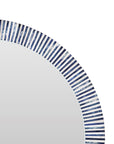 Radial - Bone Wall Mirror - Light Blue