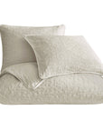 Porto Matelasse - Queen Duvet Cover Set Set of 3 - Light Taupe