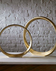 Jimena - Ring Sculptures (Set of 2) - Gold