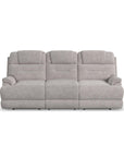 Zecliner Zofa - Power Sleep Sofa With Power Headrests & Lumbar - Dove