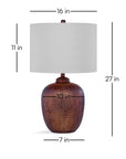 Trevor - Table Lamp - Brown