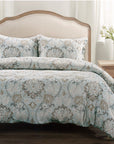 Dalia - Queen Comforter Set Set of 3 - Light Blue