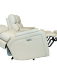 Gunner - Power Console Loveseat Recliner With Power And Power Headrest - Almond