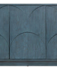Melange - Round Valley Three Door Entertainment Credenza - Blue