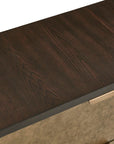 Byrams - 3 Drawer Oak Chest - Brown / Gold / Woodtone