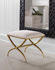 Crossing - Small Bench - White