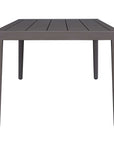 Polanco - Outdoor Aluminum Dining Table - Black