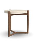 Verona - Accent Table - Beige / Dark Brown
