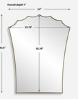Monarch - Scalloped Arched Vanity Mirror