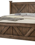 Cool Rustic X Bed with X Footboard