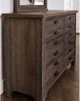 Bungalow Home Double Dresser