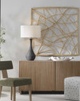 Tangled Up - Outdoor Teak Wall Decor - Woodtone